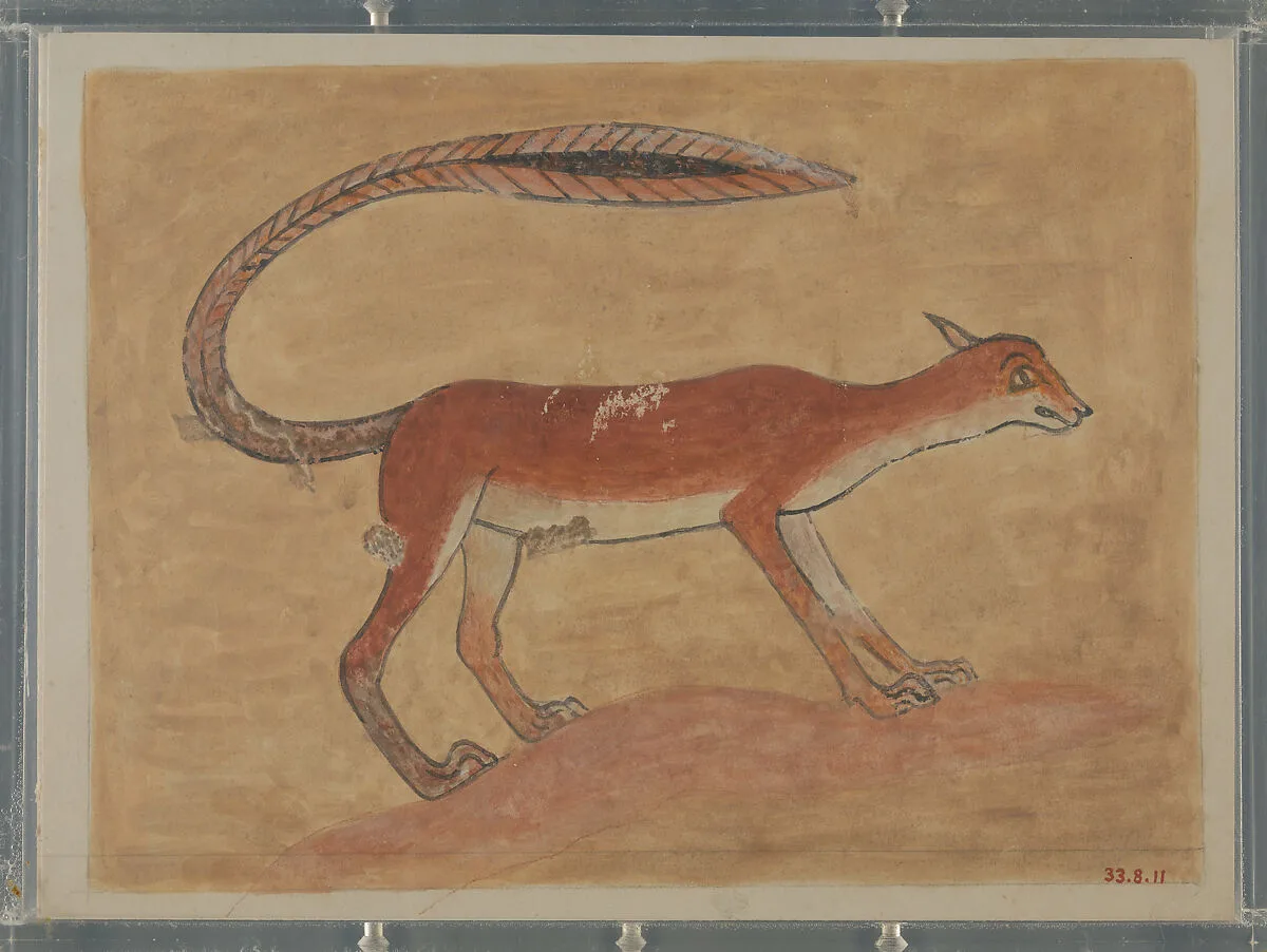 Detail of a Desert Animal, Tomb of Khnumhotep — Nina de Garis Davies|Norman de Garis Davies