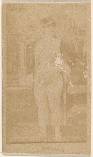 Georgie Blake, From the Actors and Actresses series (N45, Type 1) for Virginia Brights Cigarettes