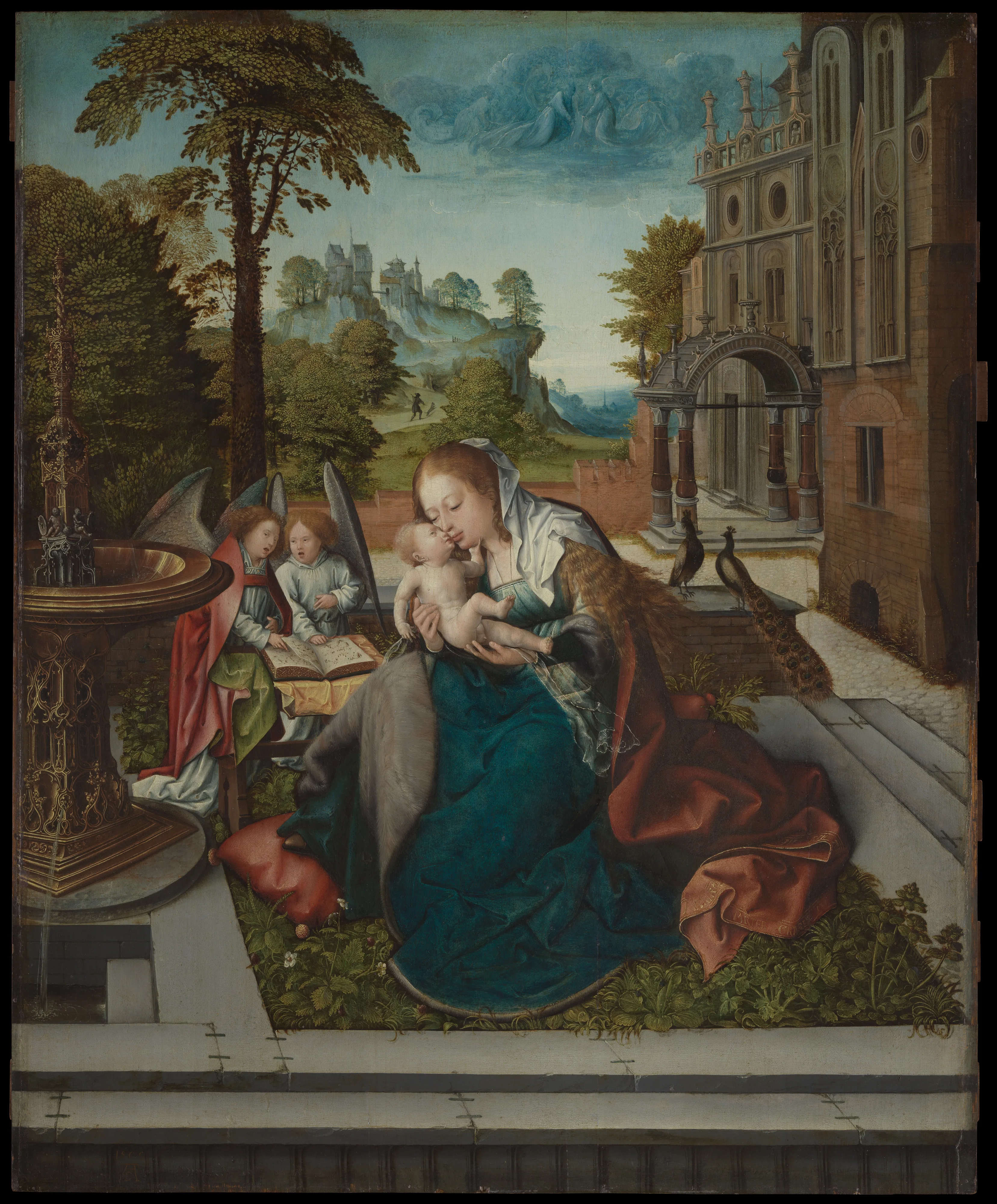 Virgin and Child with Angels — Bernard van Orley