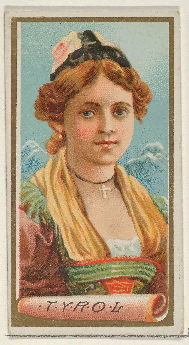 Tyrol, from the Types of All Nations series (N24) for Allen & Ginter Cigarettes — George S. Harris & Sons|Allen & Ginter