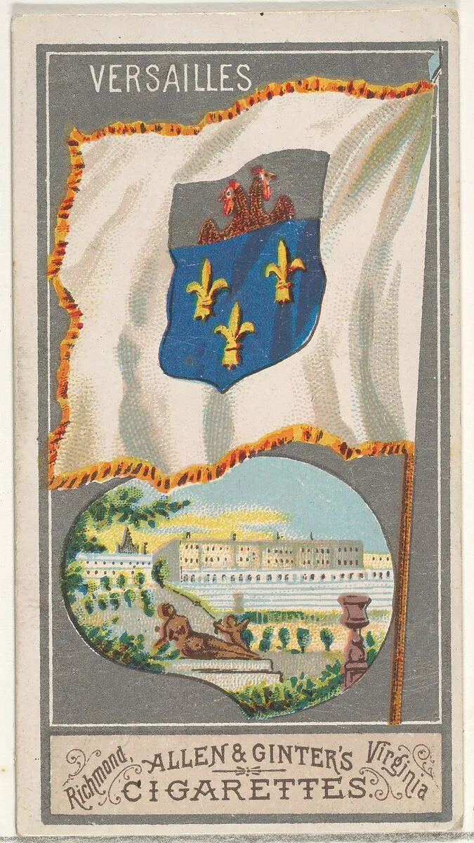 Versailles, from the City Flags series (N6) for Allen & Ginter Cigarettes Brands — Allen & Ginter