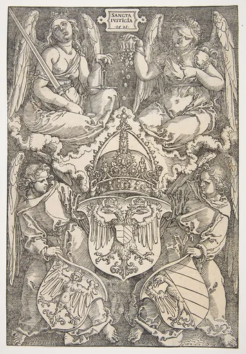 The Arms of the German Empire and the City of Nuremberg