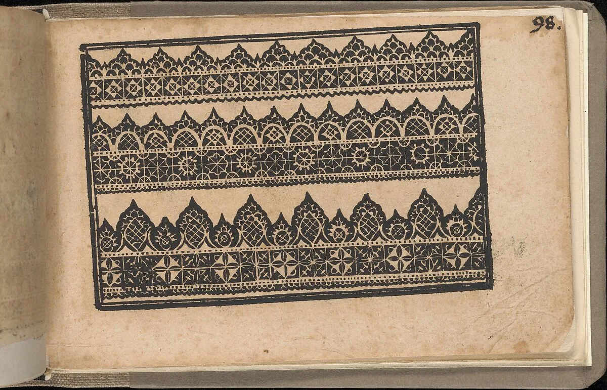 Schön newes Modelbuch (Page 98r) — Sigismundus Latomus