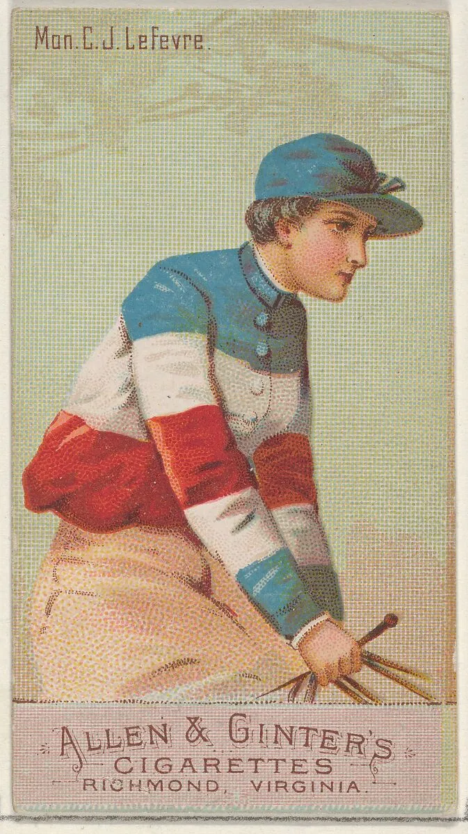 Mon. C.J. Lefevre, from the Racing Colors of the World series (N22b) for Allen & Ginter Cigarettes — Allen & Ginter