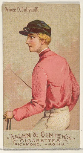 Prince D. Saltykoff, from the Racing Colors of the World series (N22b) for Allen & Ginter Cigarettes