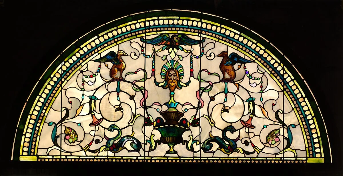 Stained Glass Lunette from the Cornelius Vanderbilt II House, New York — John La Farge
