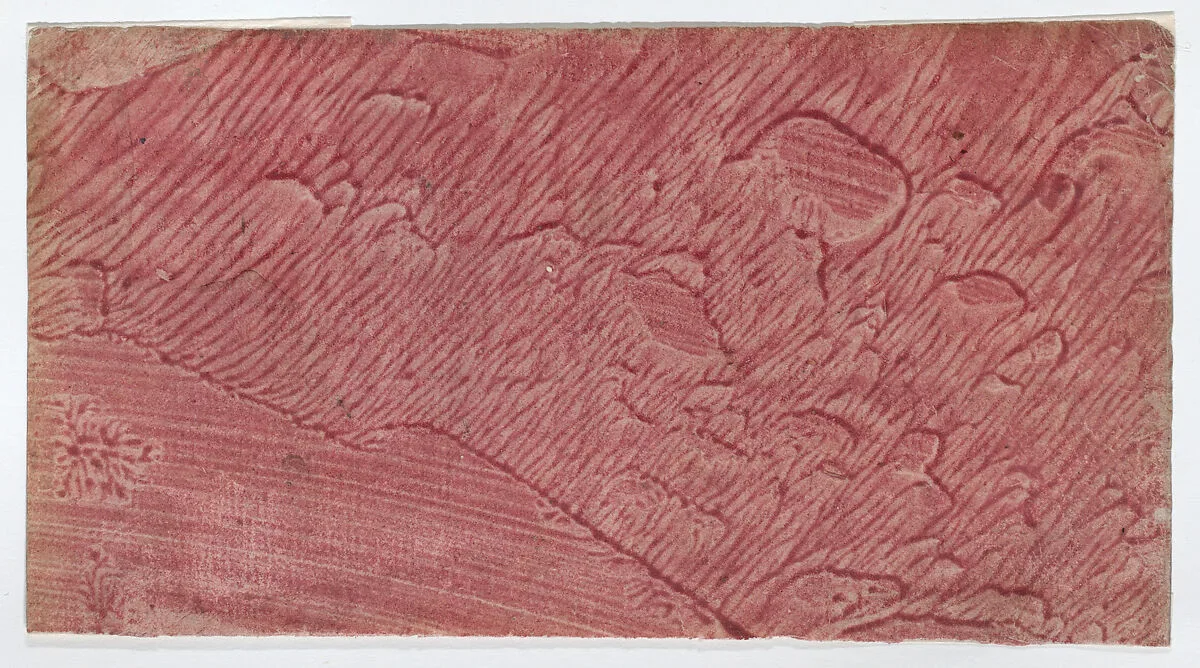 Red paste paper — Anonymous