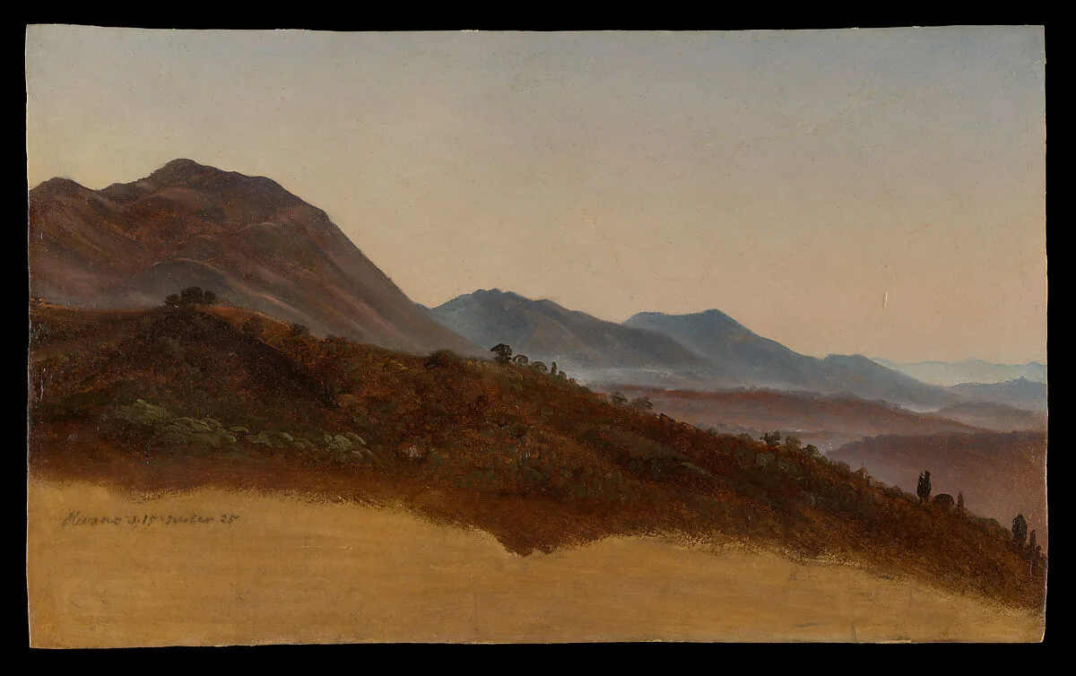 Landscape at Olevano Romano — Johann Joachim Faber