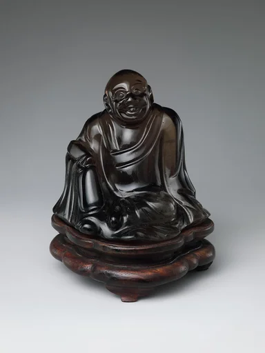 清中期 煙晶坐佛|Seated Buddha