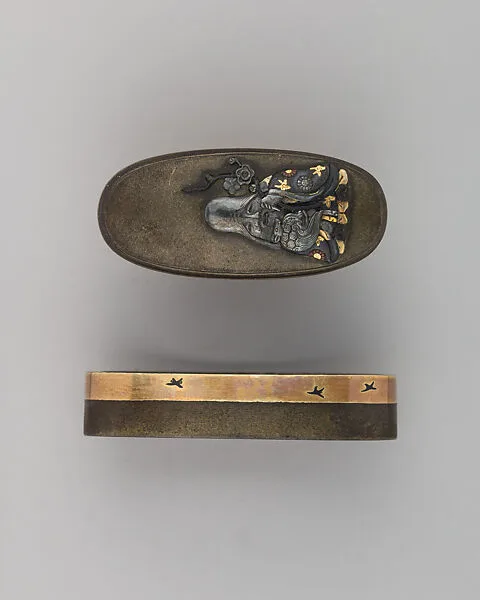Sword-Hilt Collar and Pommel (Fuchigashira) — Unknown