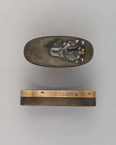 Sword-Hilt Collar and Pommel (Fuchigashira)