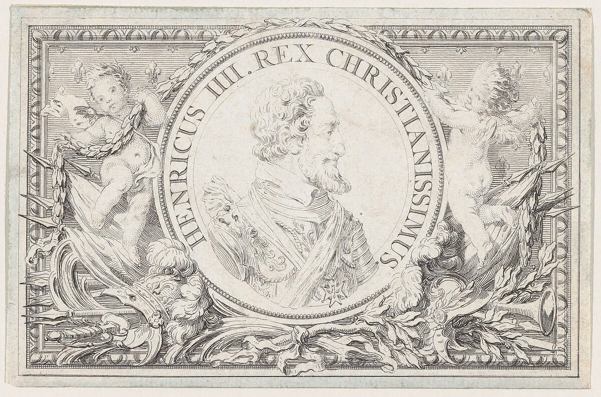 Portrait of Henry IV — Pierre Philippe Choffard|Hubert François Gravelot