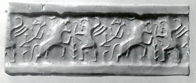 Cylinder seal with hunting scene — Unknown