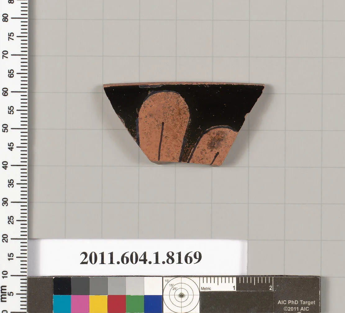 Terracotta rim fragment of a kylix (drinking cup) — Unknown