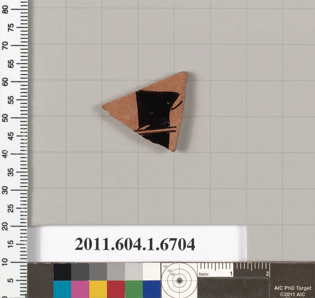 Terracotta fragment of a kylix (drinking cup) — Unknown