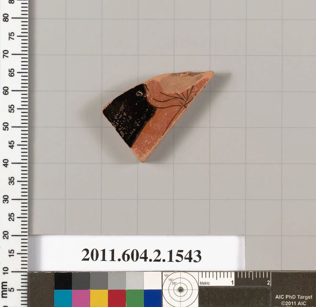 Terracotta fragment of a skyphos (deep drinking cup) — Unknown