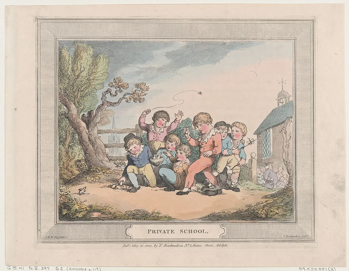 Private School — Thomas Rowlandson|Thomas Rowlandson|James Brydges Willyams