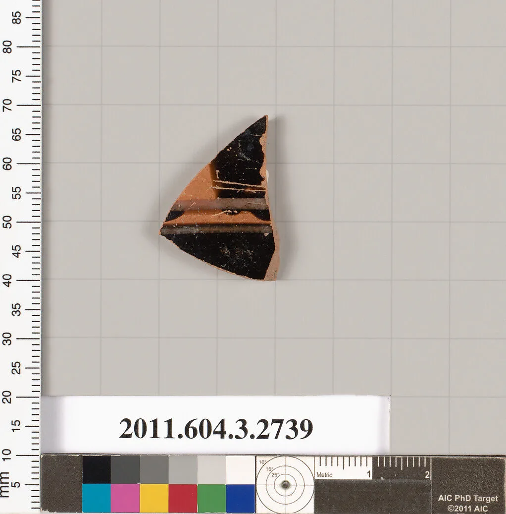 Terracotta fragment of an olpe (jug) — Unknown