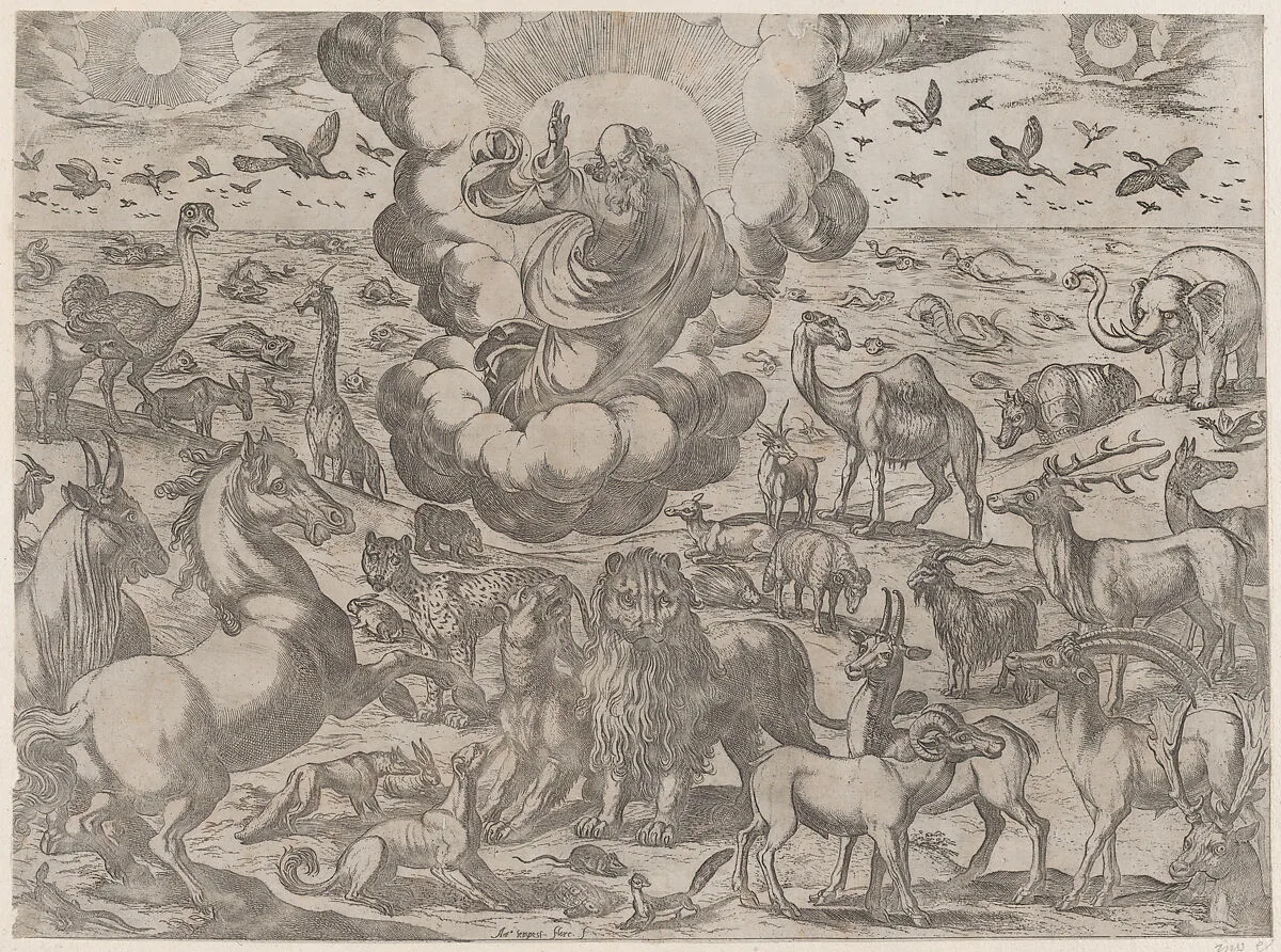 God Creating the Animals — Antonio Tempesta