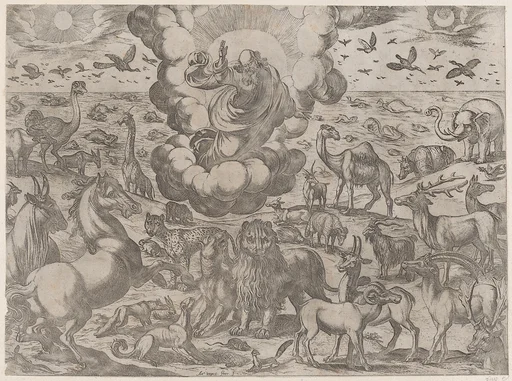 God Creating the Animals