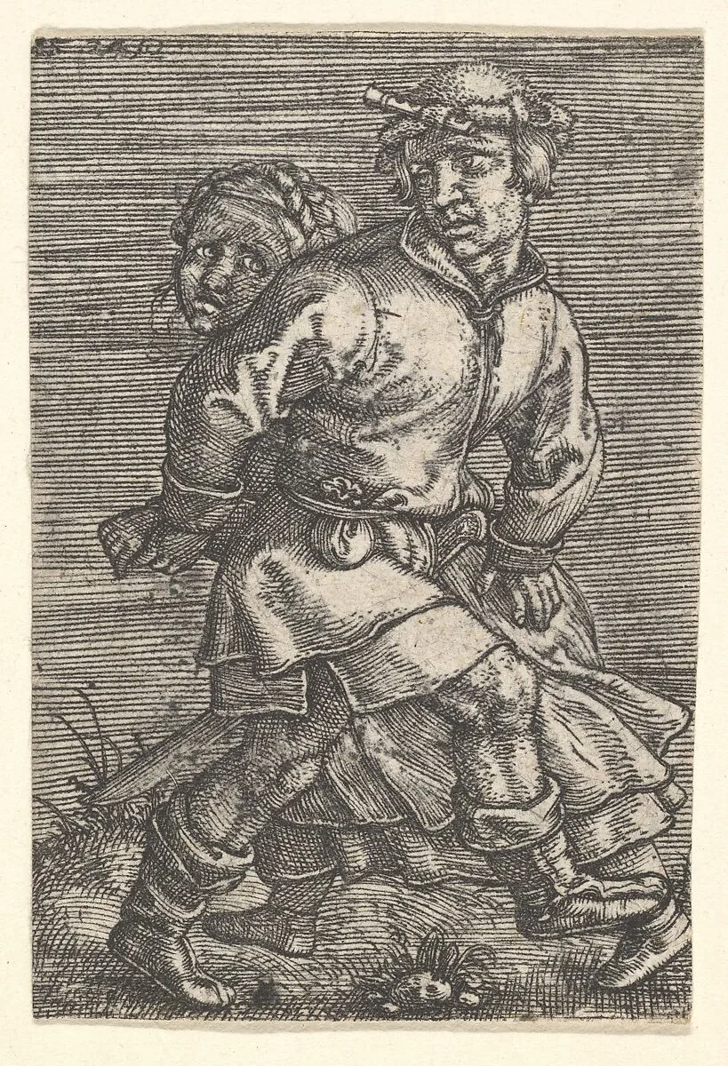 Peasant Couple Dancing — Barthel Beham
