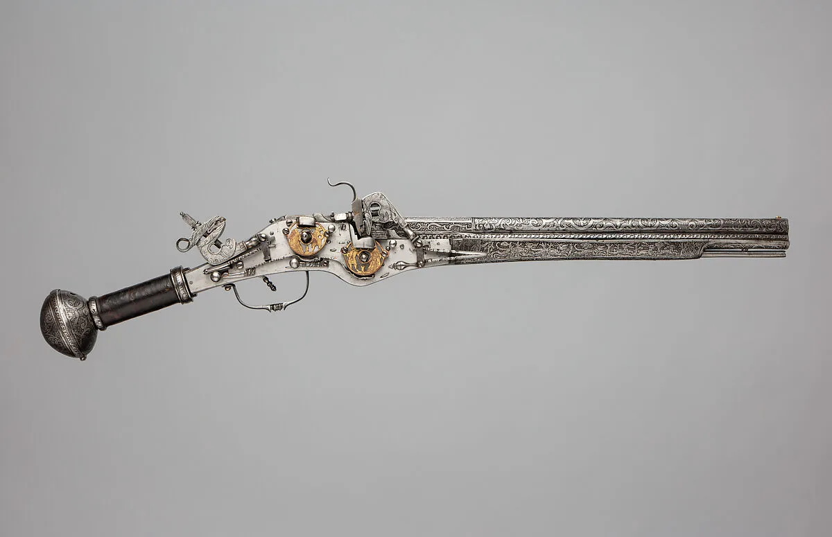 Double-Barreled, Double-Wheellock Pistol — Unknown