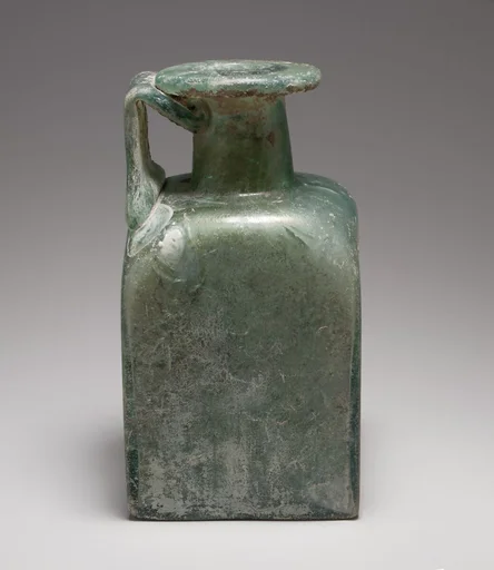 Glass square bottle
