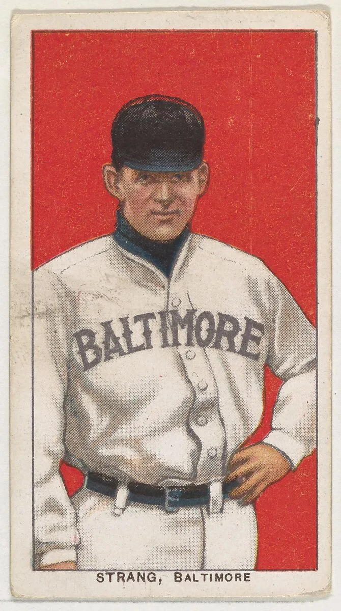 Strang, Baltimore, Eastern League, from the White Border series (T206) for the American Tobacco Company — American Tobacco Company