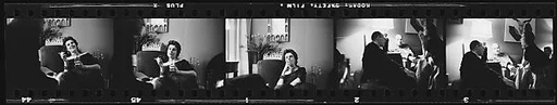 [70 Portraits of Men and Women in Living Room, Including Courtland and Trini Barnes and Walker Evans]