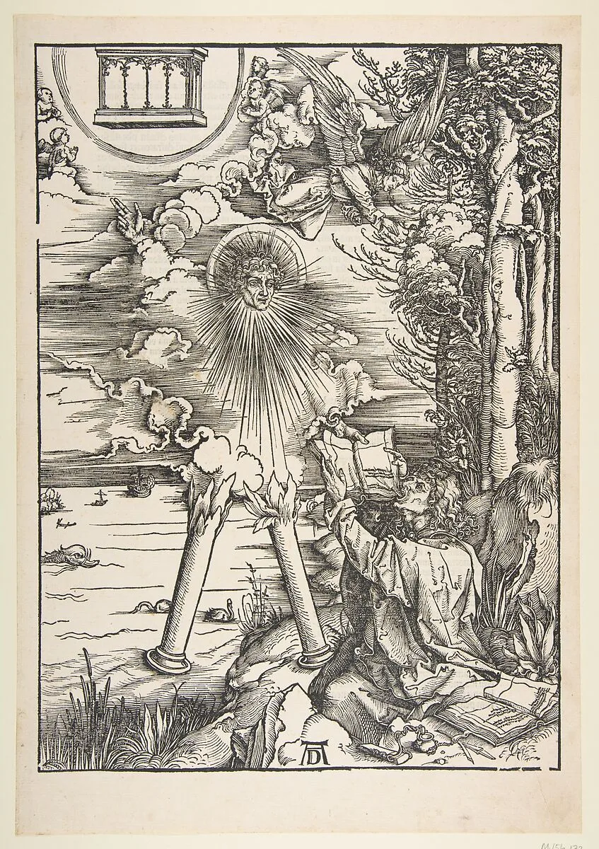 Saint John Devouring the Book, from "The Apocalypse" — Albrecht Dürer