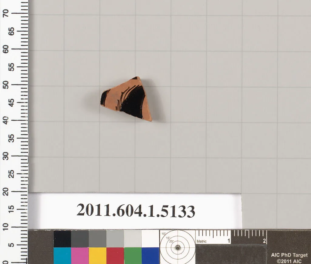 Terracotta fragment of a kylix (drinking cup) — Unknown