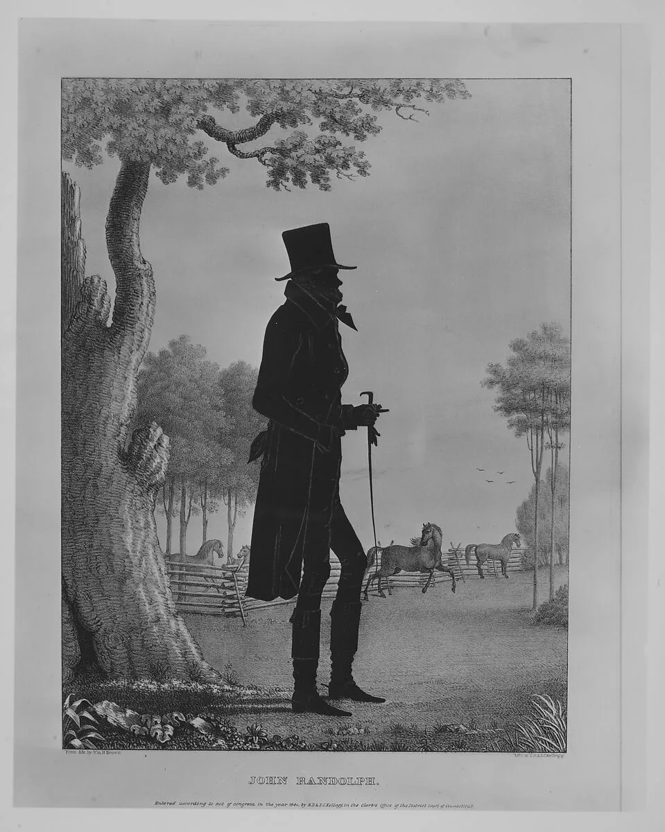 Silhouette Portrait of John Randolph — William Henry Brown|E. B. & E. C. Kellogg