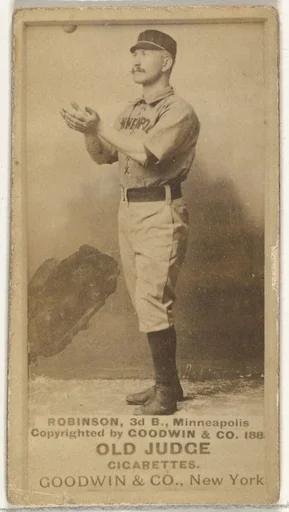 Myers C. Robinson, 3rd Base, Minneapolis, from the Old Judge series (N172) for Old Judge Cigarettes