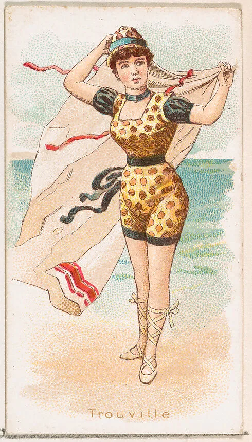 Trouville, from the Fancy Bathers series (N187) issued by Wm. S. Kimball & Co. — William S. Kimball & Company