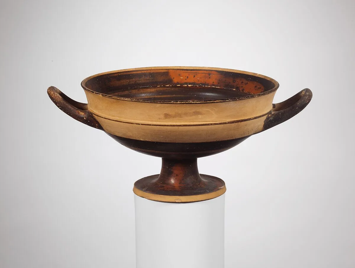 Terracotta kylix (drinking cup) — Unknown