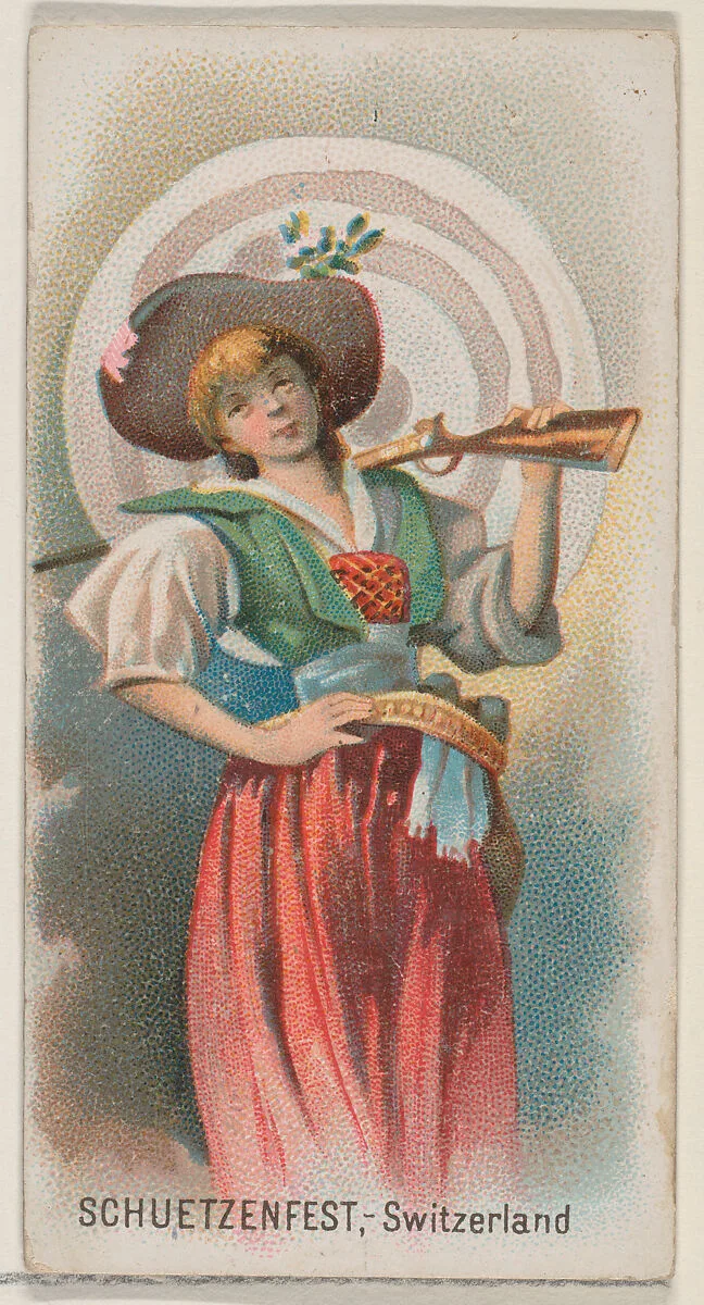 Schuetzenfest, Switzerland, from the Holidays series (N80) for Duke brand cigarettes — W. Duke, Sons & Co.|George S. Harris & Sons