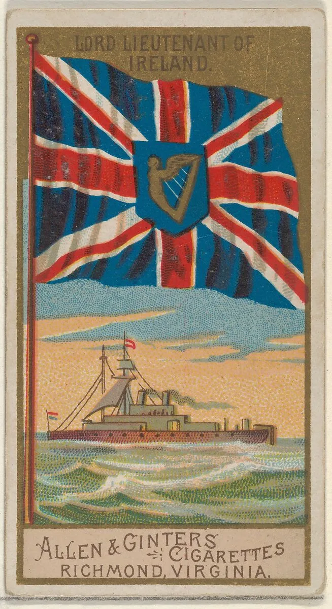 Lord Lieutenant of Ireland, from the Naval Flags series (N17) for Allen & Ginter Cigarettes Brands — Allen & Ginter