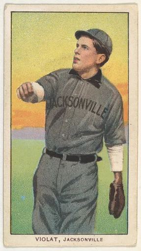 Violat, Jacksonville, South Atlantic League, from the White Border series (T206) for the American Tobacco Company