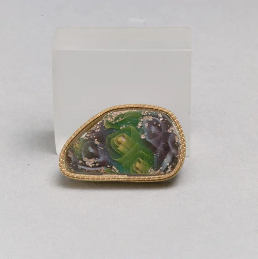 Glass mosaic bowl fragment