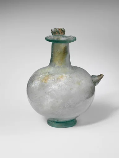 Glass jug with spout