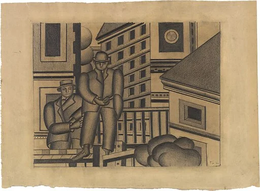 Two Figures in the City