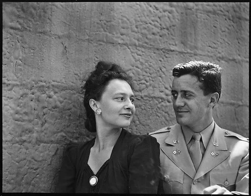 [Unidentified Couple on Roof of 441 East 92nd Street Apartment Building?, New York City]