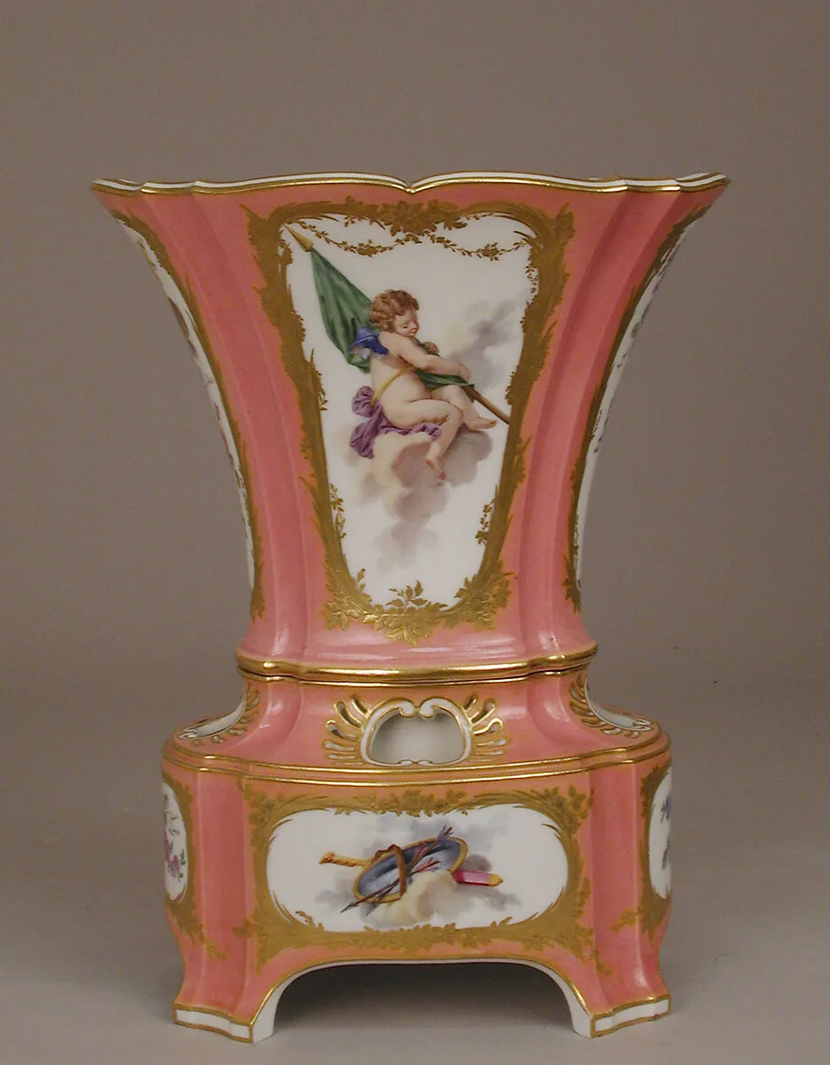 Vase (vase hollandois nouveau ovale) (one of a pair) (part of a set) — Sèvres Manufactory|Jean-Baptiste Noualhier
