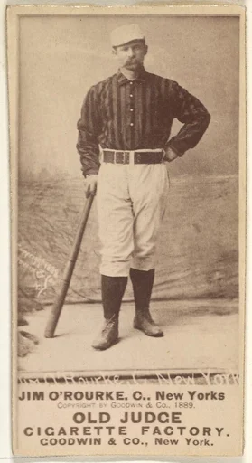 James Henry O'Rourke, 3rd Base, New York, from the Old Judge series (N172) for Old Judge Cigarettes