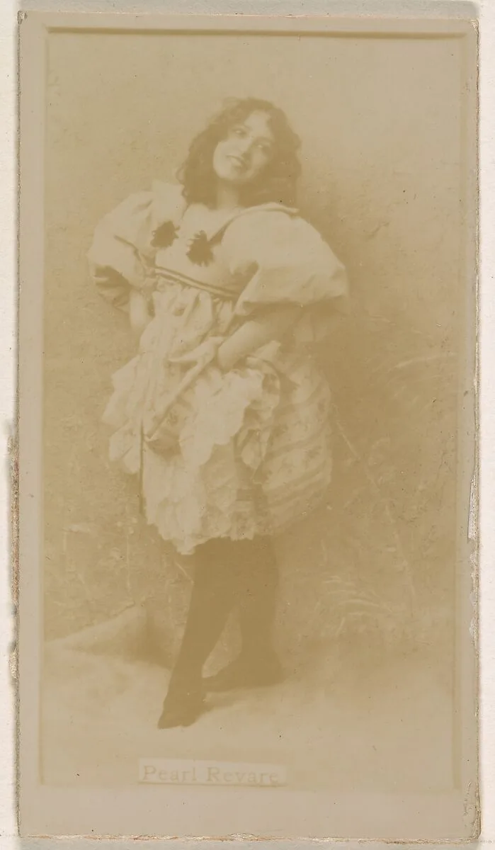Pearl Revare, from the Actresses series (N245) issued by Kinney Brothers to promote Sweet Caporal Cigarettes — Kinney Brothers Tobacco Company