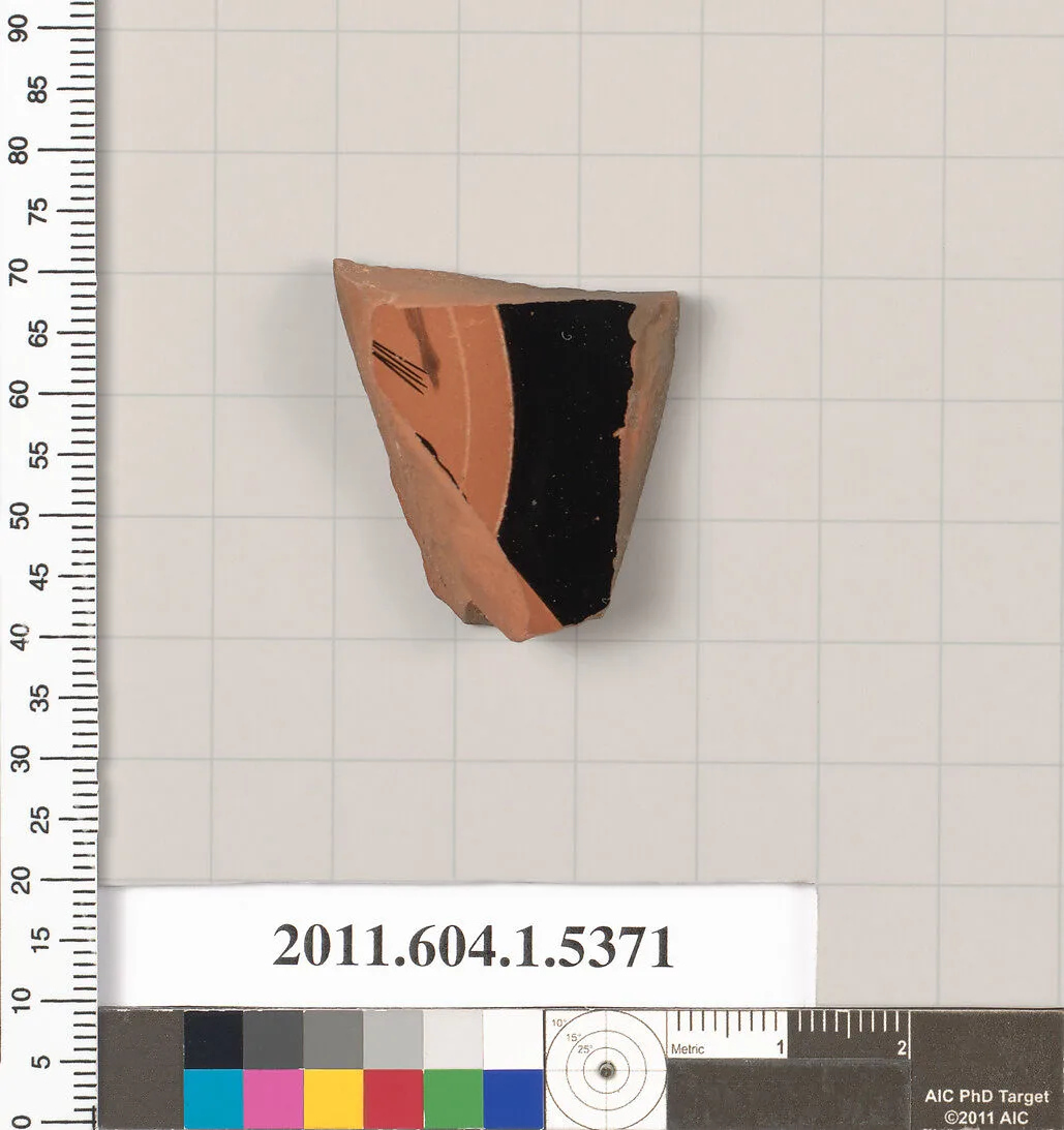 Terracotta fragment of a kylix (drinking cup) — Unknown
