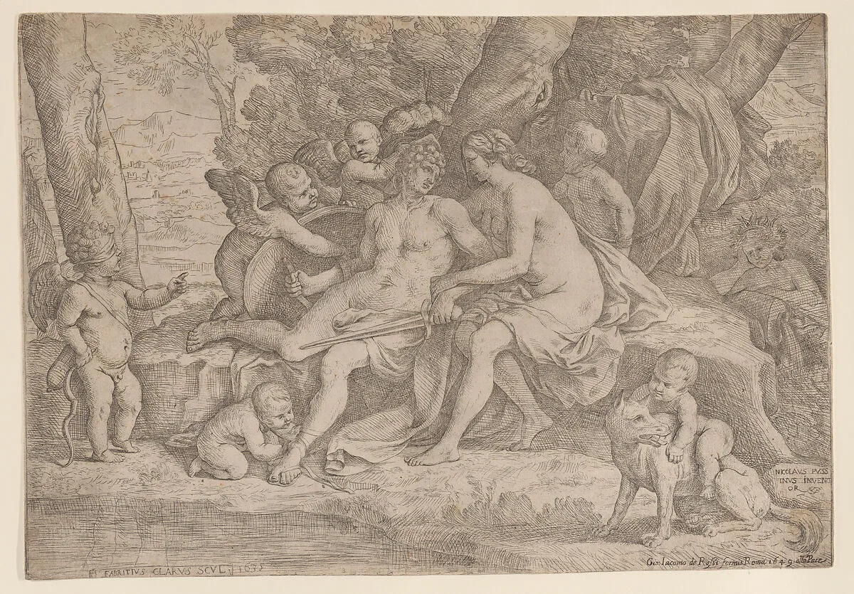 Mars and Venus — Fabrizio Chiari|Giovanni Giacomo De Rossi|Nicolas Poussin