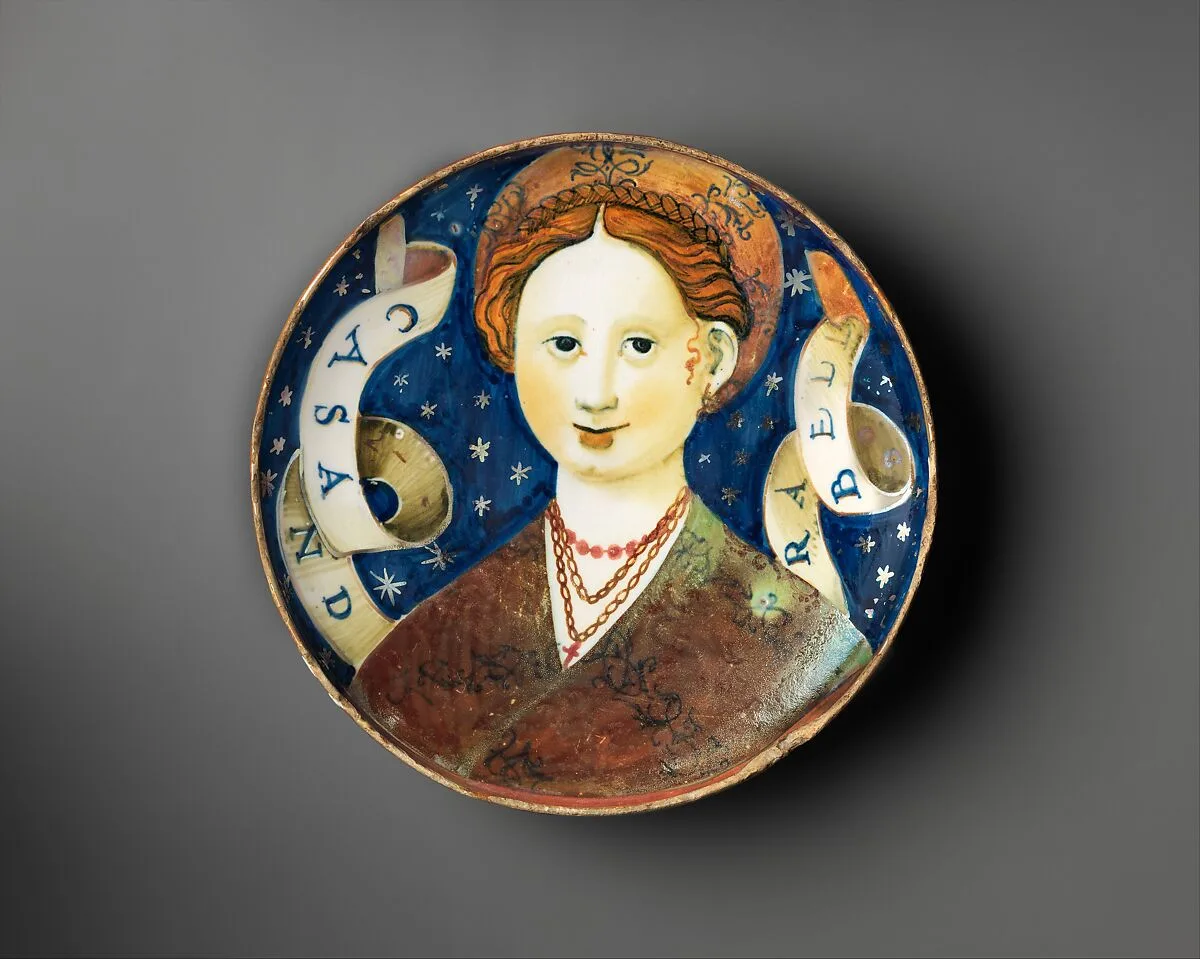 Shallow bowl with Beautiful Cassandra — Vincenzo Andreoli