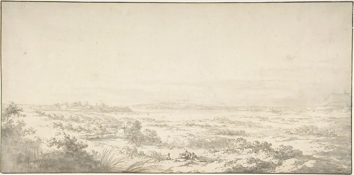 Distant View of Syracuse and its Harbor — Claude Louis Châtelet