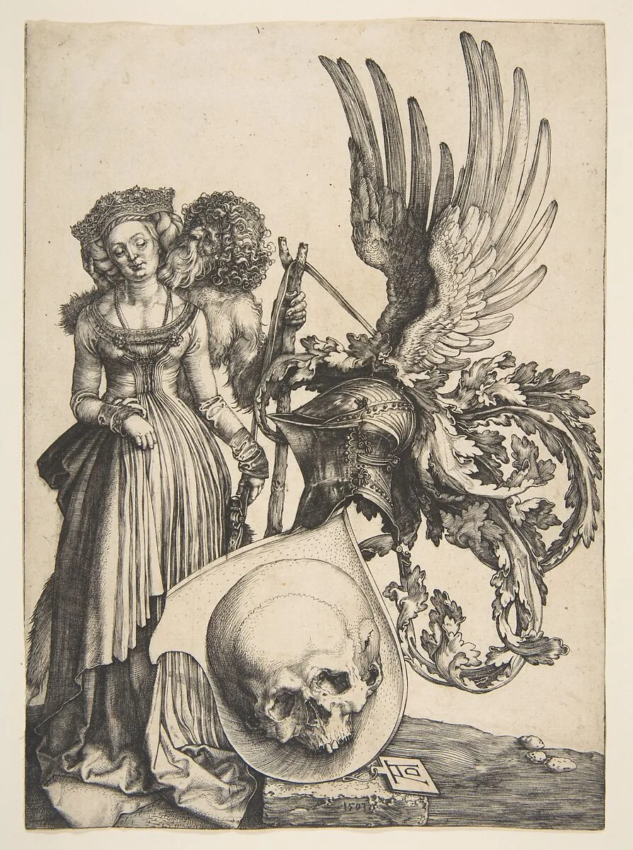 Coat of Arms with a Skull — Albrecht Dürer